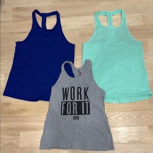 Blue, Mint, and Gray Women's Tank Tops